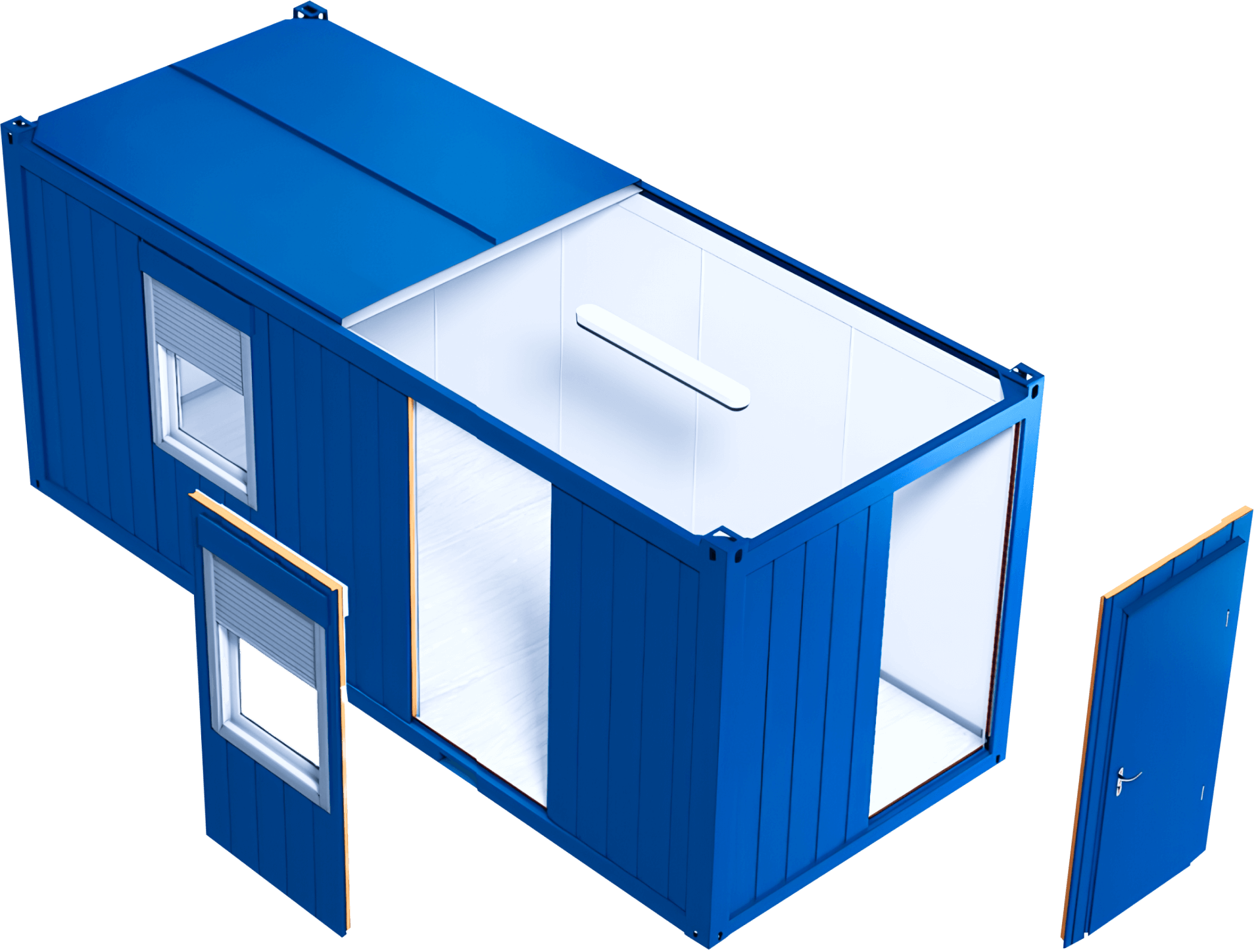 of the container with characteristics marks